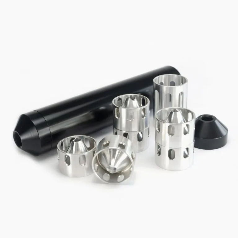 .45 ACP Solvent Trap Elevate Your Solvent Management with Innovative Design 8 Inch, 1.750” OD Tube, 1/2×28 + 6x Ring Style Cups