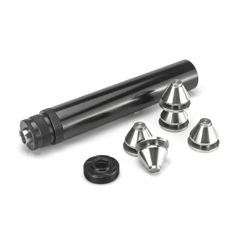 Car 8″L 1.58″ OD Stainless Steel Fuel Filter Solvent Trap Kit with Aluminum Spade Cone Cups and Steel Recoil Booster (1/2×28 + 5/8×24） - Image 4