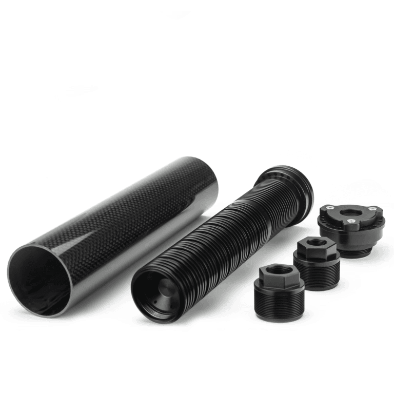 Elevate Your Firearm Maintenance with the 1.85″ OD 8.85″ L Carbon Fiber Modular Solvent Trap MST with 1/2X28 and 5/8X24 - Image 4
