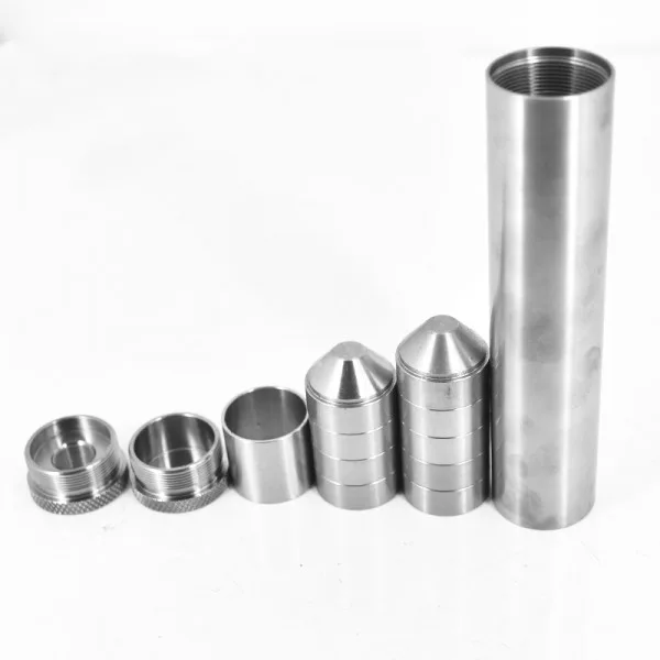 Elevate Your Vehicle’s Maintenance with the Titanium Tube Solvent Trap Car Fuel Filter 7″ L, 1.45″ OD, 1/2×28 or 5/8×24 Thread, 9x Stainless Steel CNC Cups, Napa 4003 Compatible - Image 2