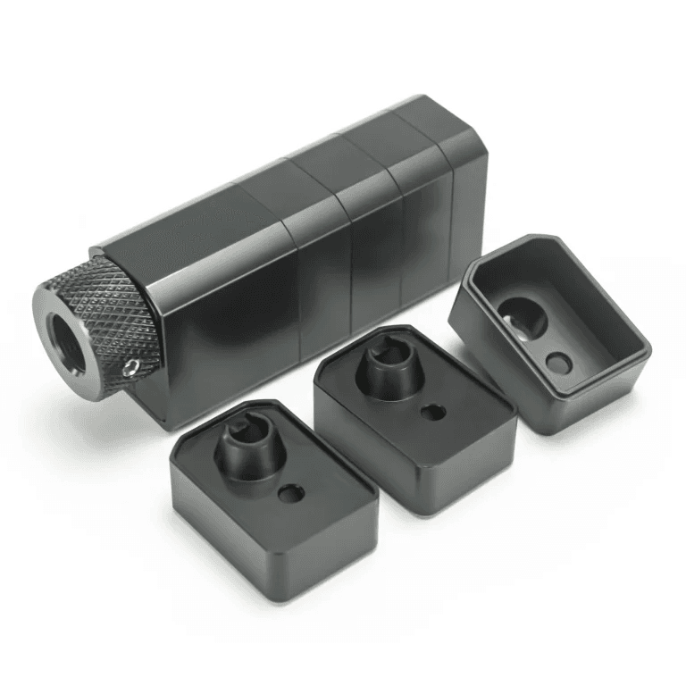 DIY Modular Aluminum Single Core Cleaning Filter Kit Personalized Assembly, Square Monocore, 1/2×28 & 13.5x1LH - Image 2