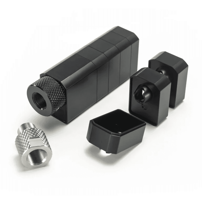 DIY Modular Aluminum Single Core Cleaning Filter Kit Personalized Assembly, Square Monocore, 1/2×28 & 13.5x1LH - Image 4