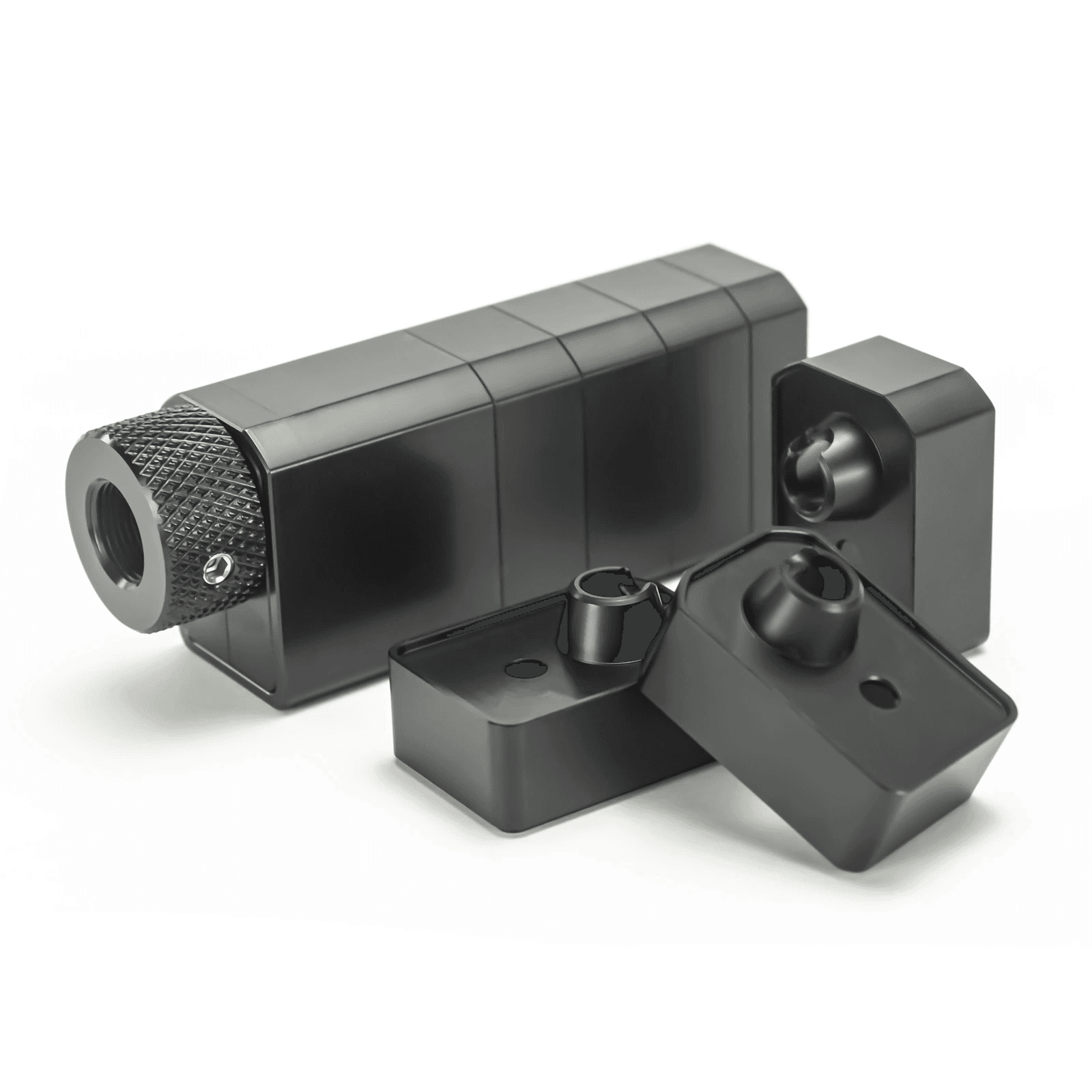 DIY Modular Aluminum Single Core Cleaning Filter Kit Personalized Assembly, Square Monocore, 1/2×28 & 13.5x1LH