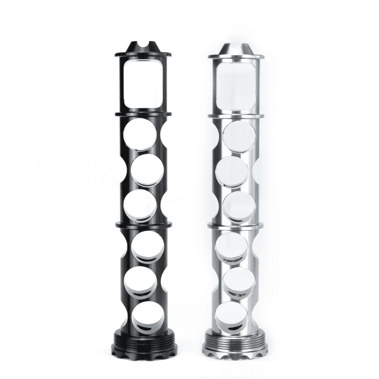 Enhance Solvent Management with the Single Core Aluminum Solvent Trap 6.3‘’ L, 1.15‘’ OD, 1/2X28, 5/8X24 End Cap - Image 4