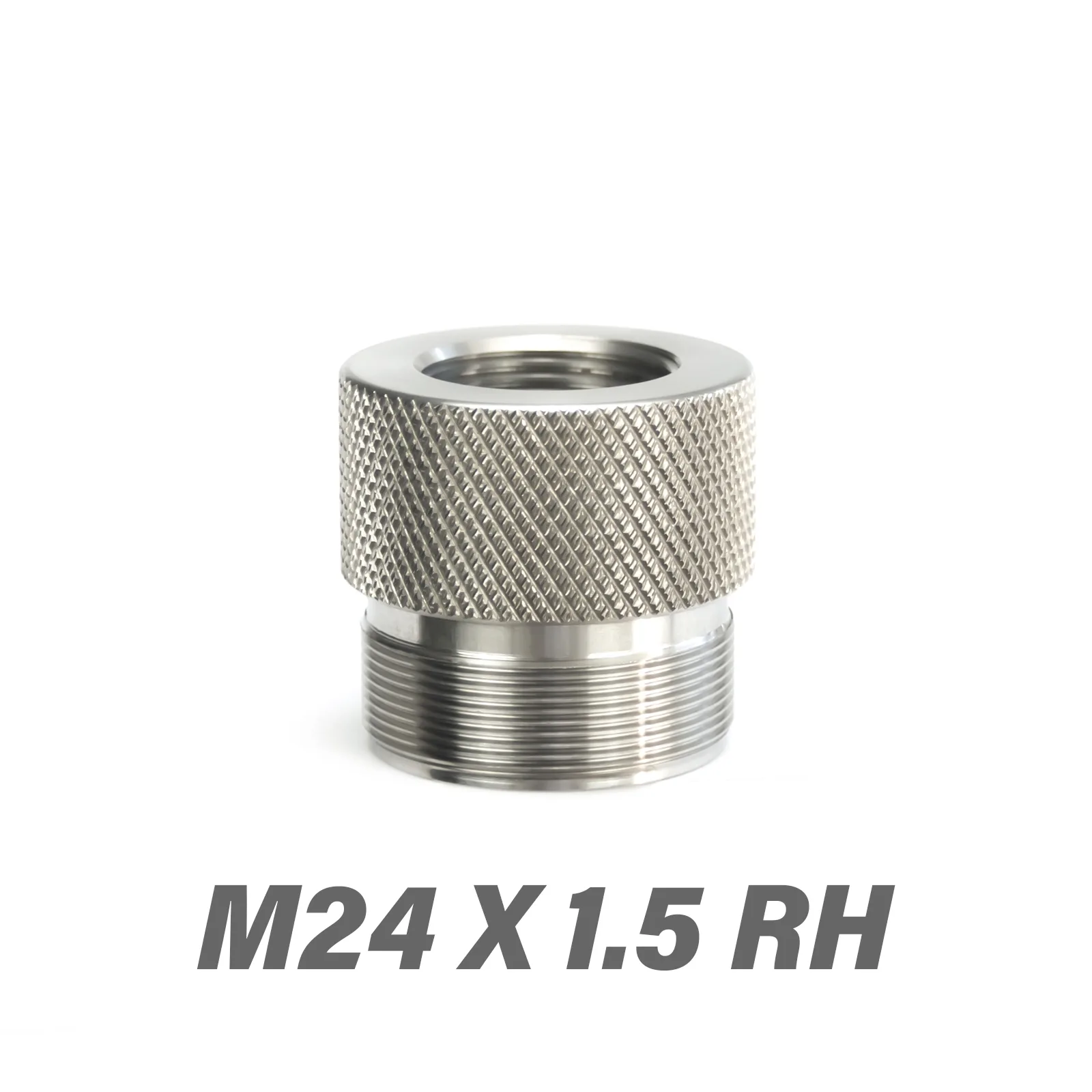 Premium Stainless Steel M24X1.5RH Adapter End Cap for Modular Solvent Cleaning Tube Elevate Your Cleaning Experience