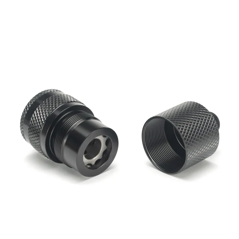 Stainless Steel External Recoil Booster Adapter 1.1875X24 to Male 12X28 Thread Elevate Your Shooting Performance - Image 3