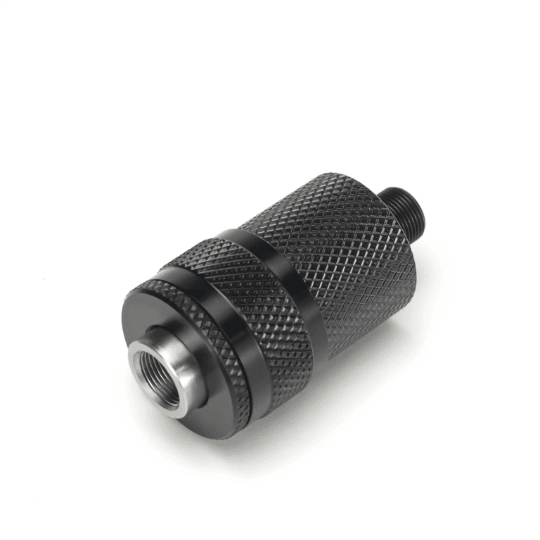 Stainless Steel External Recoil Booster Adapter 1.1875X24 to Male 12X28 Thread Elevate Your Shooting Performance - Image 4