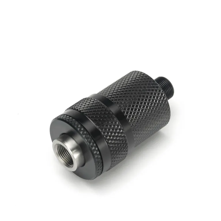 Stainless Steel External Recoil Booster Adapter 1.1875X24 to Male 12X28 Thread Elevate Your Shooting Performance - Image 4
