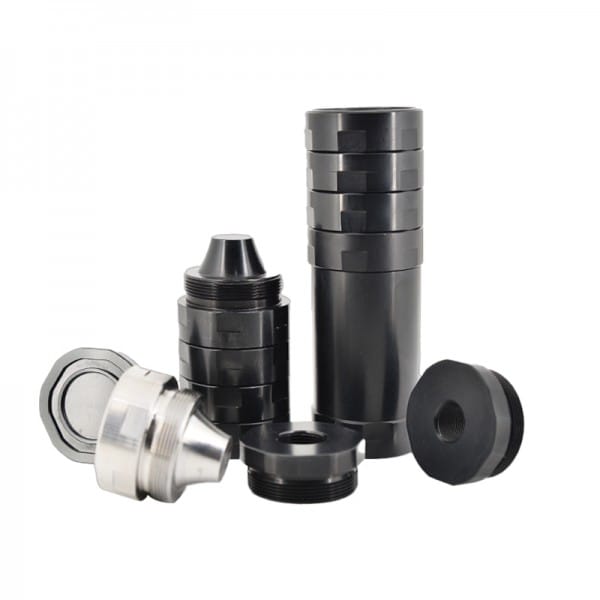 Upgrade Your Solvent Filtration: 8.5″L 1.55″ OD Radial Aluminum Modular Solvent Trap Kit with 17-4 Steel Cup Fuel Filter 1.375×24 Tube, 5/8×24 + 1/2×28 Threads